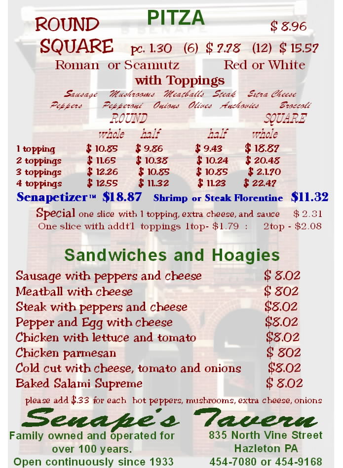 Menu Pg 1